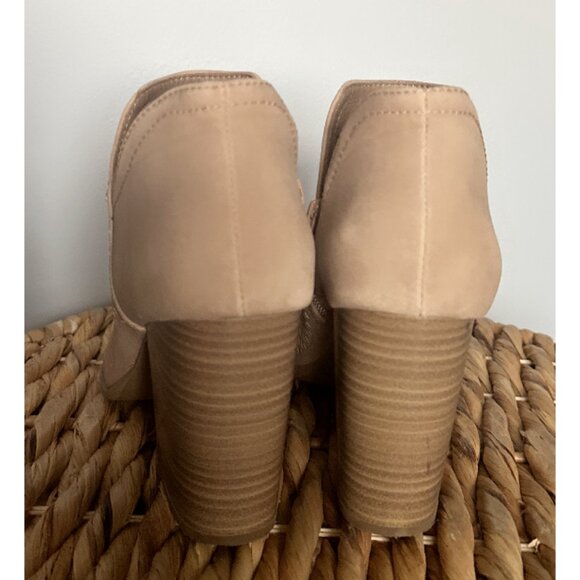 Tan Soda Brand Chunky Heels - Picture 3 of 5